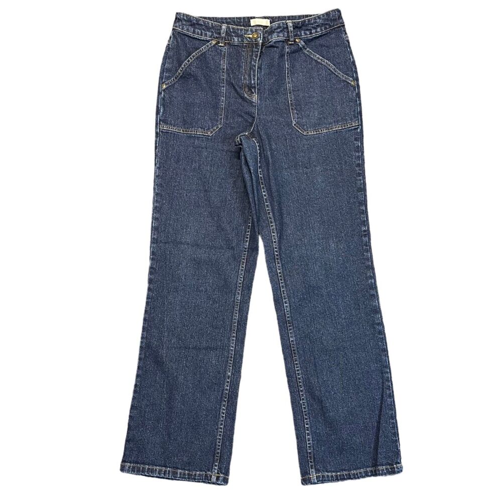 CBK Sport Womens Denim Blue Jeans Pants Stretch Straight Leg Medium Wash Size 8